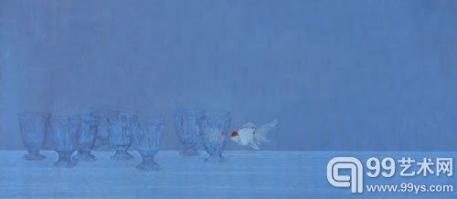 《假想敌》高茜 56x127cm  纸本设色 2010 年