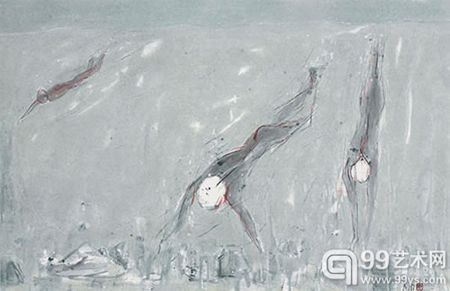 《潜2》杜小同 61.5x96cm 2014年 水墨宣纸