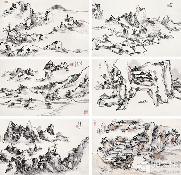 黄宾虹（1865～1955） 浙东山水