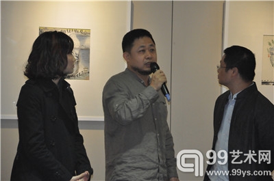 中国艺术研究院画家、广东青年画院院长、著名山水画家方向先生在开幕式上致辞
