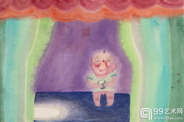 南方《佛》纸本水墨 68x47cm2012