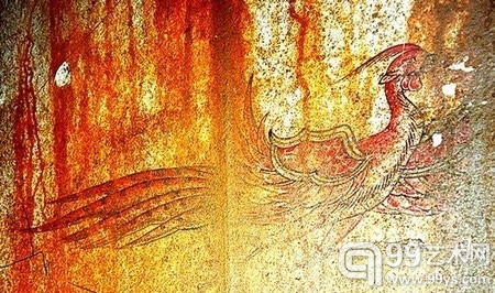 吉托拉古墓壁画《飞鸟美人》