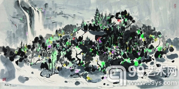 吴冠中 山间小村