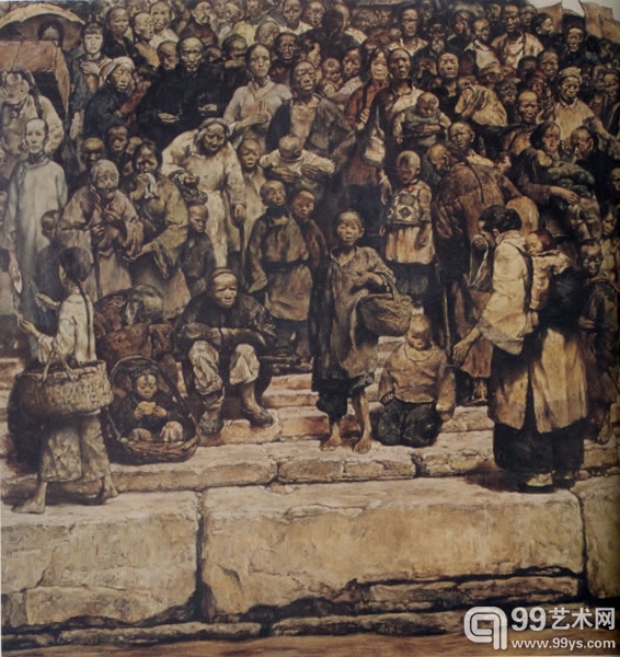 程丛林 码头的台阶 185X185cm 布面油画