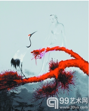 《天上人间之十》 200cm×160cm 布上丙烯油彩 2013年