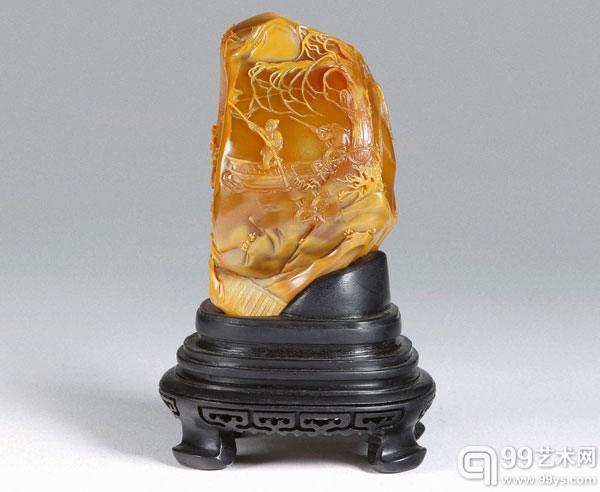 10909-金华玉渡摆件