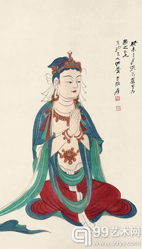 张大千（1899-1983） 无量得福