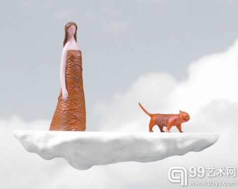 谢艾格雕塑作品《半片云》