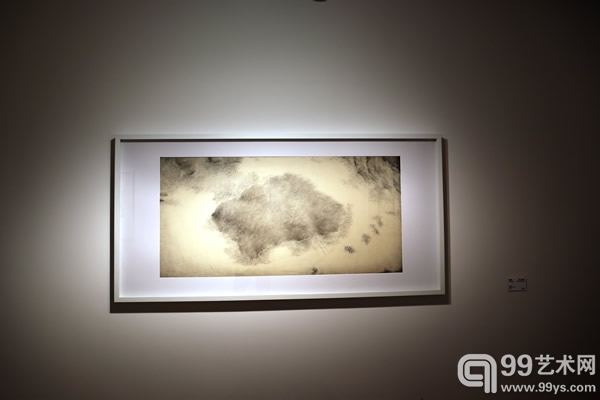 梅婉婷作品 限.迹No.3 纸本浅绛 68 x 136 cm 2013