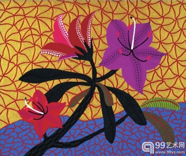 Yayoi Kusama Daydreaming 38×45.5cm 1989