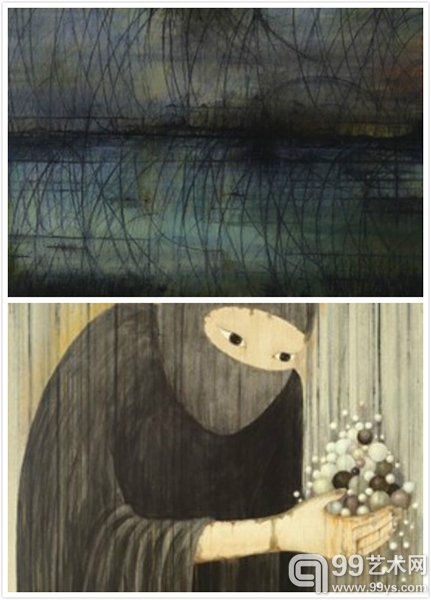 卜镝 寒潭4 布面油画 200×200cm 2012