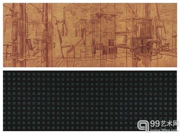 臧坤坤 镀金 综合媒材 230×620cm 2013