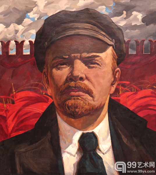 布鲁辛佐夫.葛娜金_ 思考未来_ 158x143cm_油画 画布_ 1969#AA9B