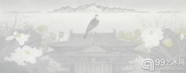 妙法莲华之13-纸本水墨+-180cm×70cm