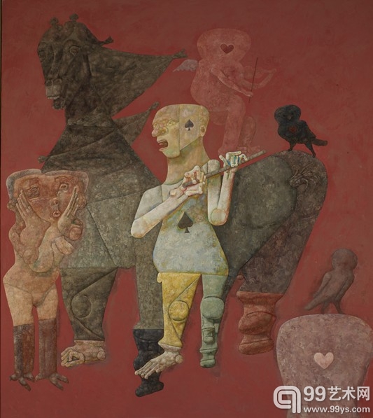 曹力_ 盛夏_ 180x160cm_ 布面油画_1995#AB2E
