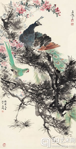 王雪涛 孔雀 
