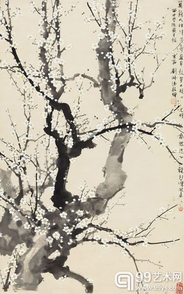 徐悲鸿 梅洁芬芳 
