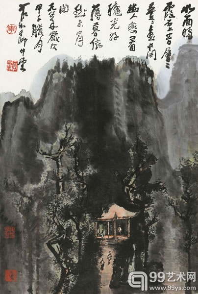 李可染 秋光薄暮 