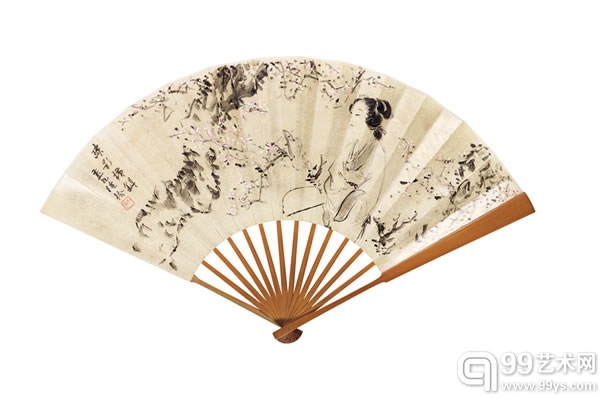 齐白石 红梅蝴蝶·疏影横斜 