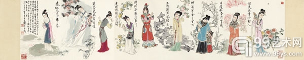 刘旦宅 红楼群芳图 