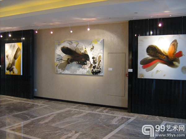 “花非花”陈鱼个展作品在王府半岛酒店二层空间展示