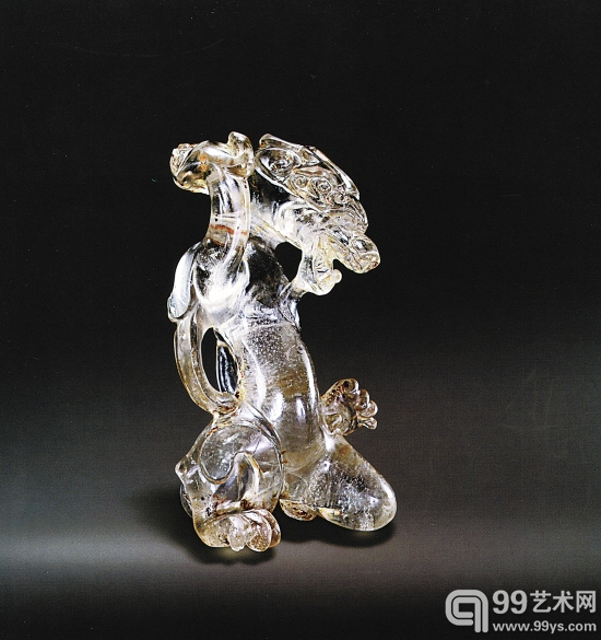 水晶跪立应龙