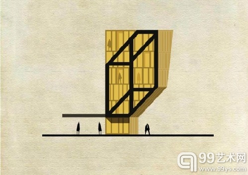 当艺术遇上建筑：插画家将艺术大师风格融入建筑