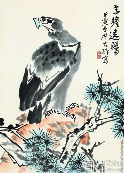 李苦禅的《高瞻远瞩》