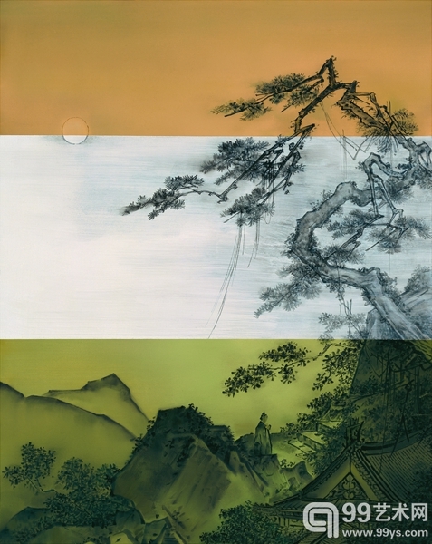 何森 He Sen 月下听松 