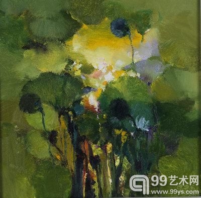陈华平 (1968-)《荷之映像-361》(附框)