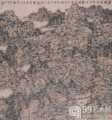 王镛 苍峰直出青天上