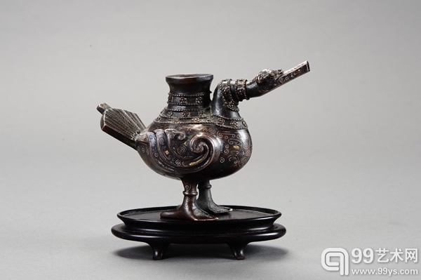 1604宋  错金银雁形尊