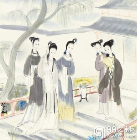 林风眠(1900-1991) 五美图