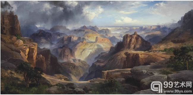 托马斯•莫兰（Thomas Moran）的《科罗拉多大峡谷》