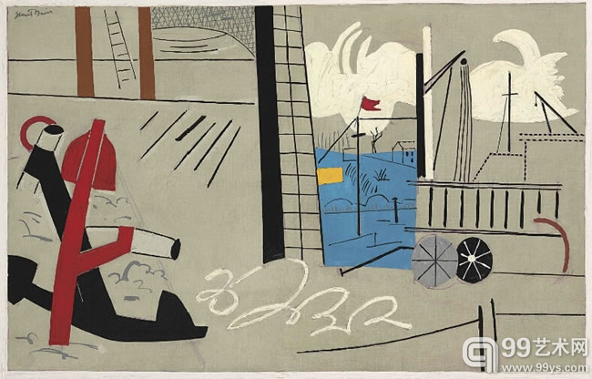斯图尔特·戴维斯（Stuart Davis）的《Anchors》