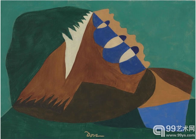 阿瑟·G.多夫（ARTHUR G. DOVE）的《DEPARTURE FROM THREE POINTS》