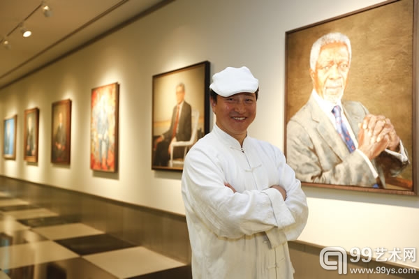 策展人毕铭鑫在联合国总部