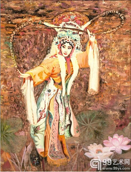 米巧铭京剧油画作品欣赏