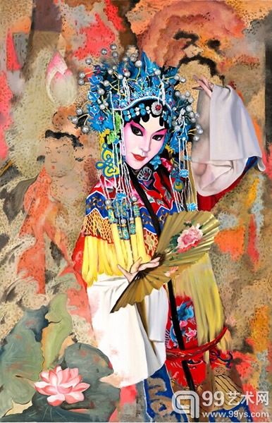 米巧铭京剧油画作品欣赏