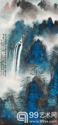 刘海粟《连朝风雨失仙踪》