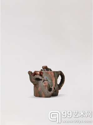 陈国良  鹰松壶 L18cm 1998年作 估价：RMB 50-70万元