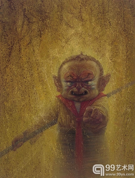 "踉跄画西游——吕欣的文学和艺术"油画展现场作品