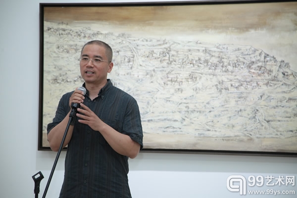 中央美术学院教授王颖生在开幕式上致辞