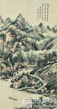 董邦达(款) 富春山色图