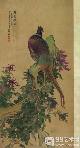 刘奎龄 花团宕