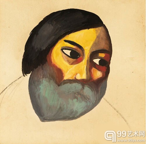 马列维基《农夫头像》
