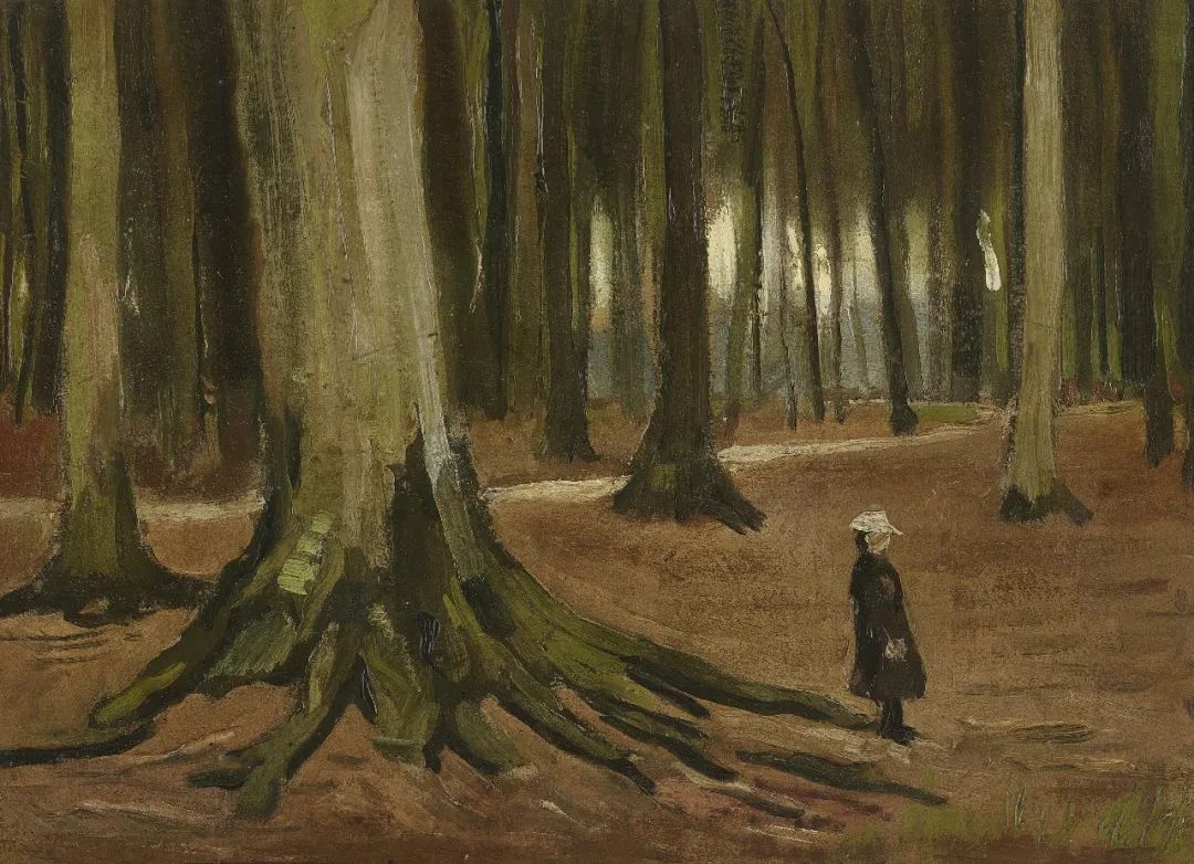 文森特&middot;梵高（1853-1890） 《林中少女》