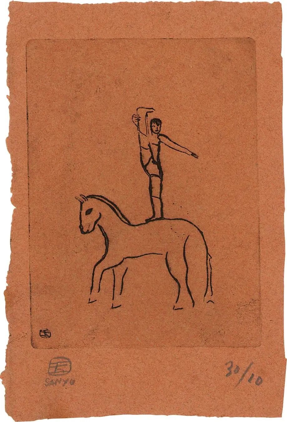 常玉 《马上英雄》，1929年作