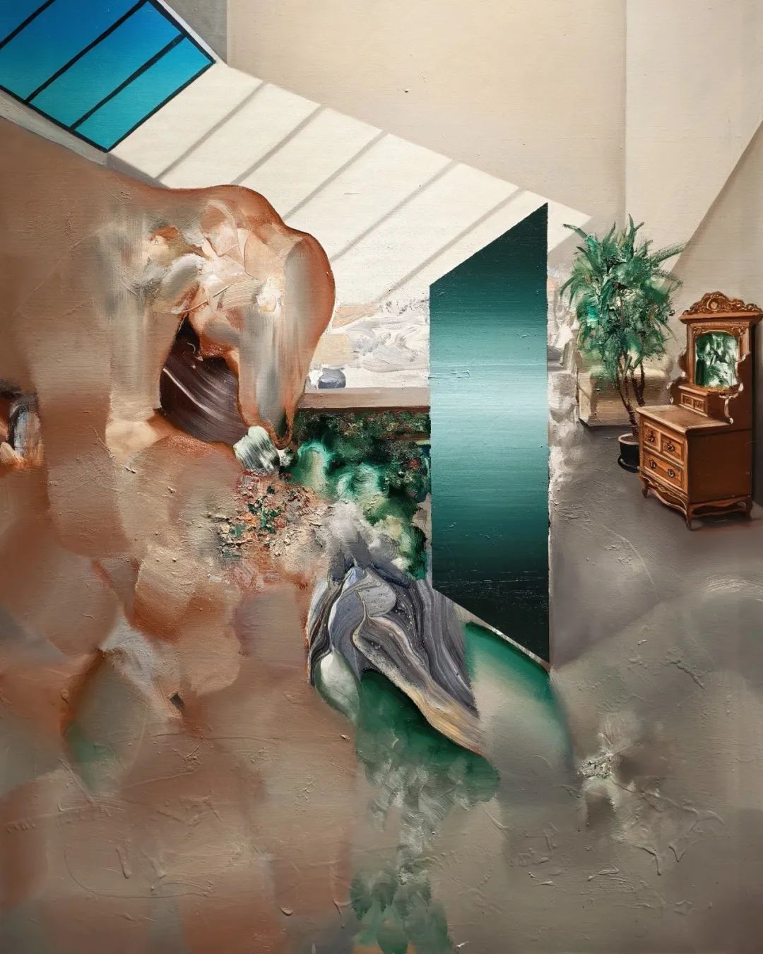 《潜行的非常》,150x120cm,布面油画,2026