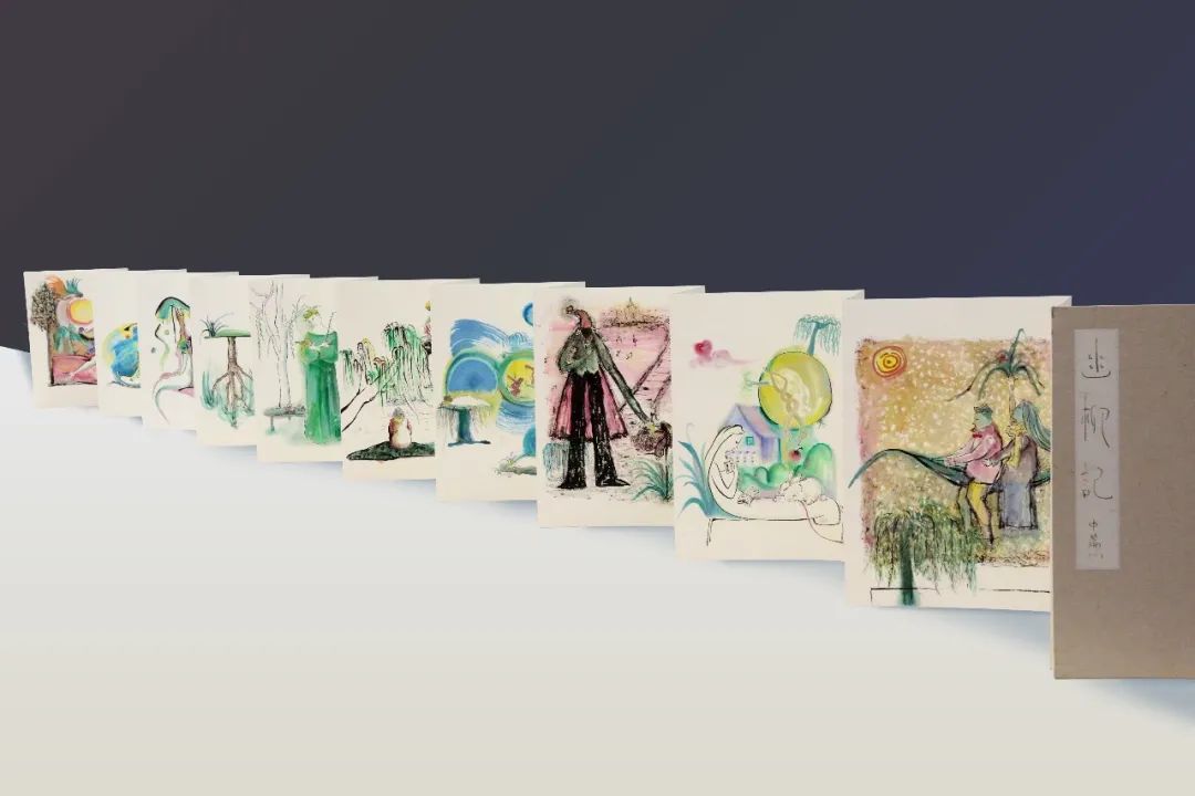 兰茜茹，《幽柳记》，32x45cm，共22幅，纸本水彩，2022